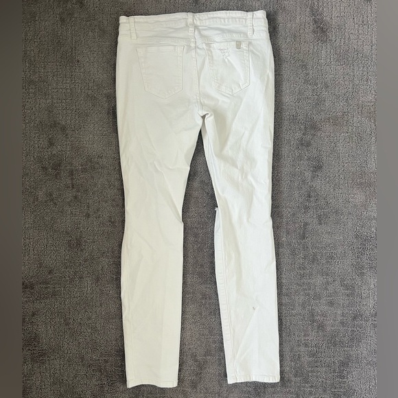 Joe’s Jeans Janel White Straight Leg Distressed Jeans - Picture 7 of 10